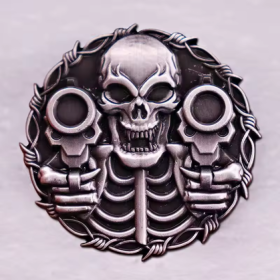 Pin - Biker - Two Guns