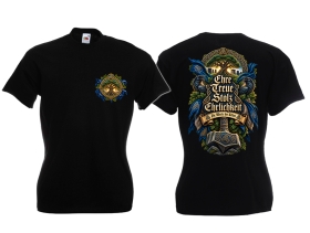 Frauen T-Shirt - Die Werte der Kelten - schwarz/blau