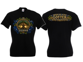 Frauen T-Shirt - Sleipnir - Mögen die alten Götter deinen Pfad erleuchten - Motiv 1