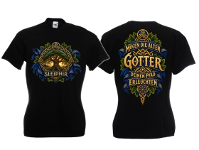 Frauen T-Shirt - Sleipnir - Mögen die alten Götter deinen Pfad erleuchten - Motiv 2