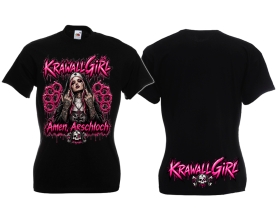 Frauen T-Shirt - Krawallgirl - Amen Arschloch - Motiv 1
