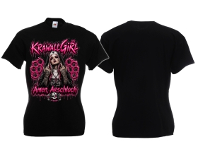 Frauen T-Shirt - Krawallgirl - Amen Arschloch - Motiv 2