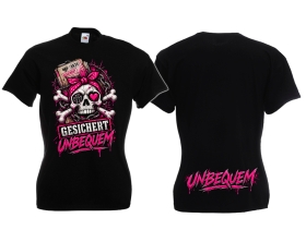 Frauen T-Shirt - Gesichert Unbequem - Deine Akte