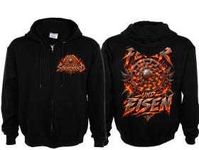 Kapuzenjacke - Sonnenrad - Aus Feuer und Eisen - schwarz