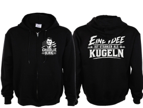 Frauen Kapuzenjacke - Charlie Kirk - Eine Idee ist stärker als Kugeln
