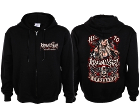 Frauen Kapuzenjacke - Krawallgirl - Hellcome to Germany - Motiv 2