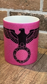 Glitzer Tasse - purple - Reichsadler