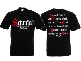 T-Hemd - Schmied - Mit Leib und Seele - schwarz