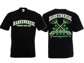 Frauen T-Shirt - Harkenkreuz - Gärtnern statt Gendern