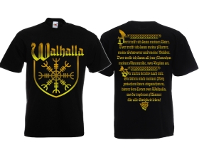 T-Hemd - Walhalla - Brust groß - gold