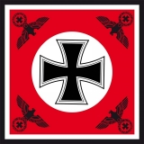 Fahne - 120x120 - Eisernes Kreuz mit vier Reichsadlern (69)